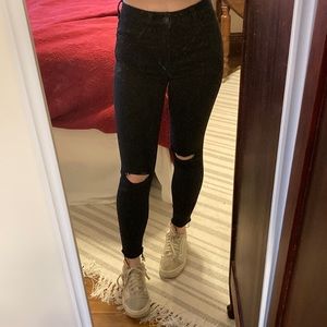Black American Eagle Skinny Jeans